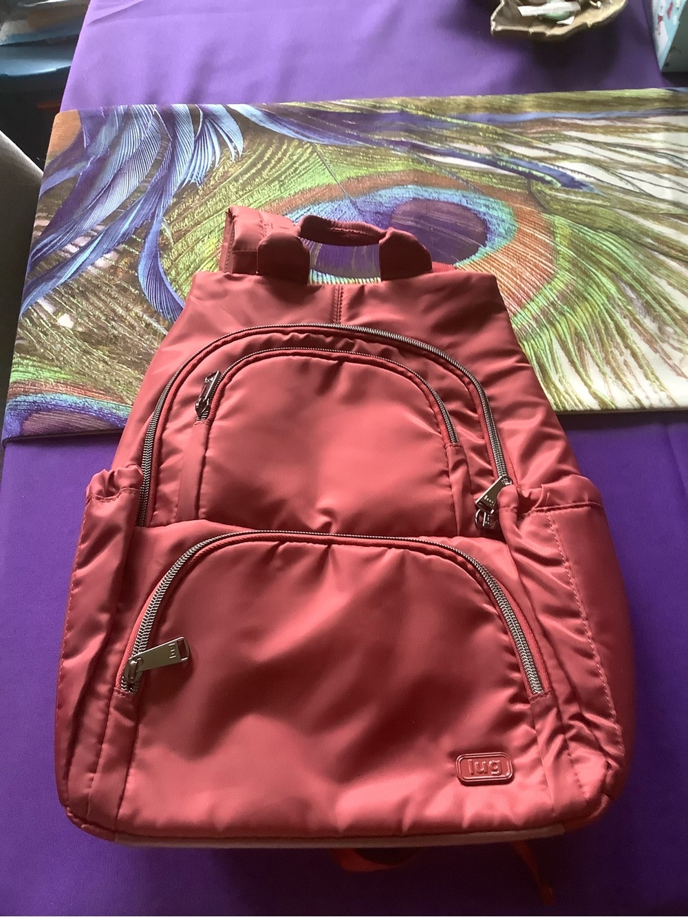 Lug Hatchback Rosewood Red Backpack - Picture 1 of 2